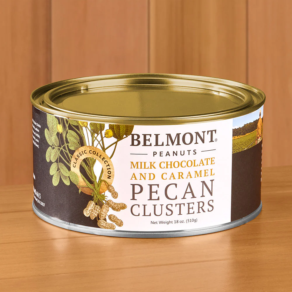 Belmont Peanuts Sweet & Candied Collection, Milk Chocolate & Caramel Pecan Clusters