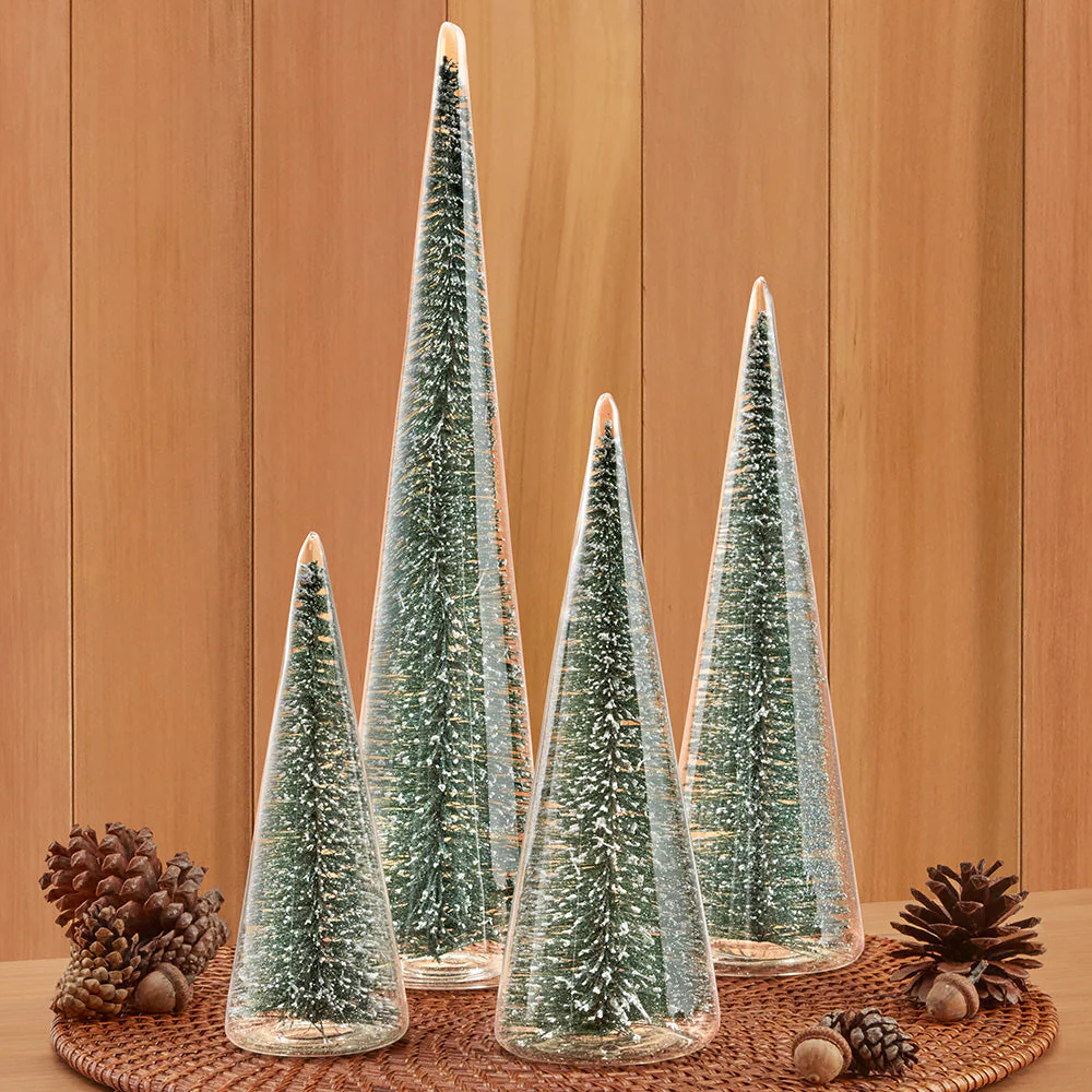 Bottle Brush Christmas Tree in Glass - Image 2