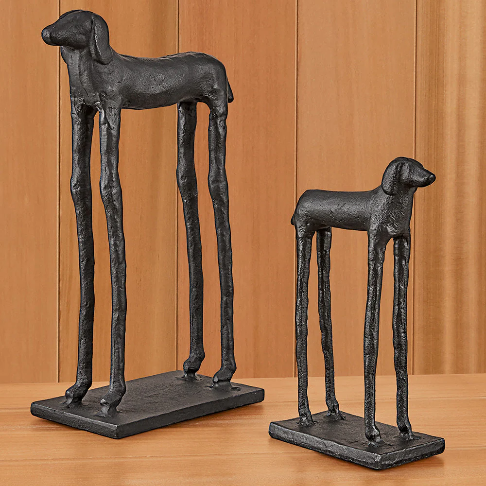 Bronze Hound Sculptures - Image 2
