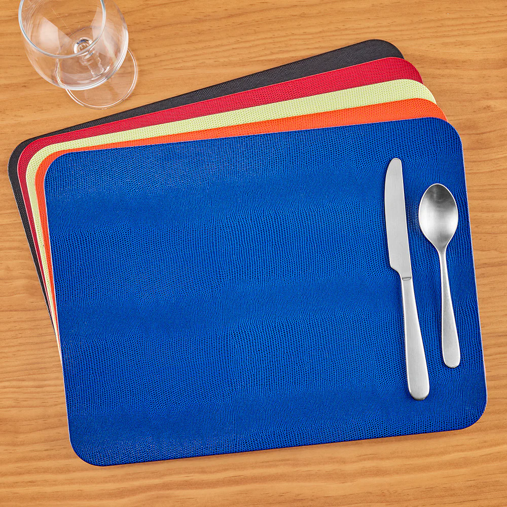 Caspari Lizard Felt-Backed Placemat