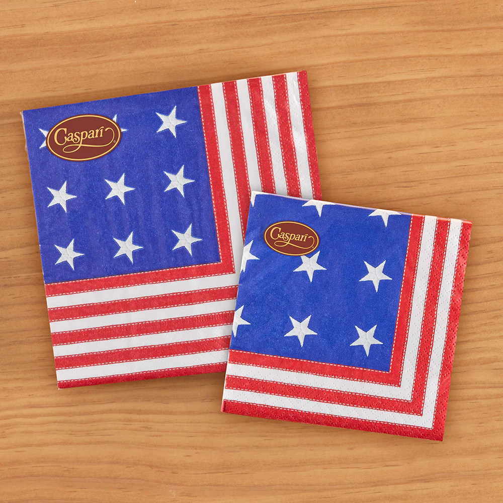 Caspari Paper Napkins - Star Spangled - Image 3