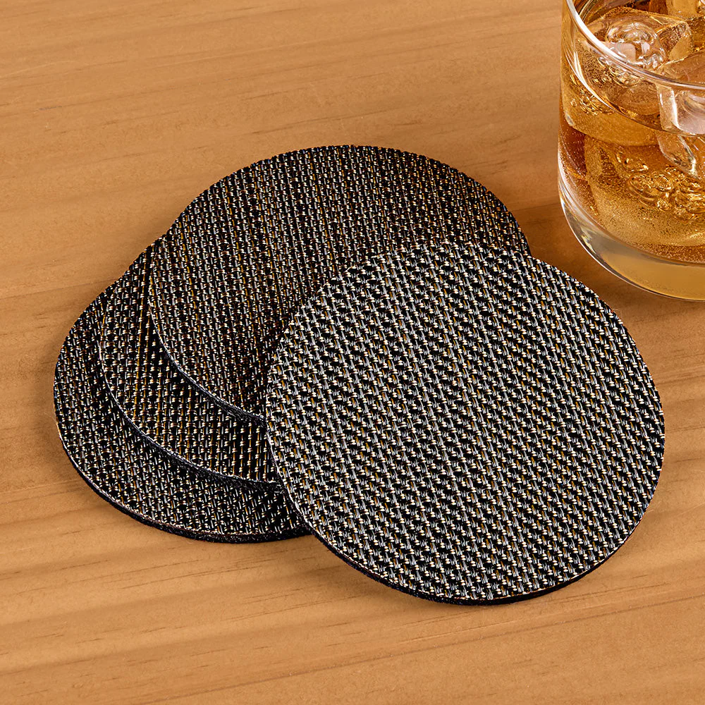 Chilewich Mini Basketweave Coasters, Set of 4 - Image 4