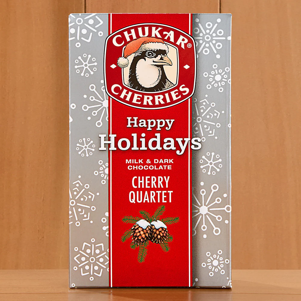 Chukar Cherries Stocking Stuffer, Chocolate Cherry Quartet
