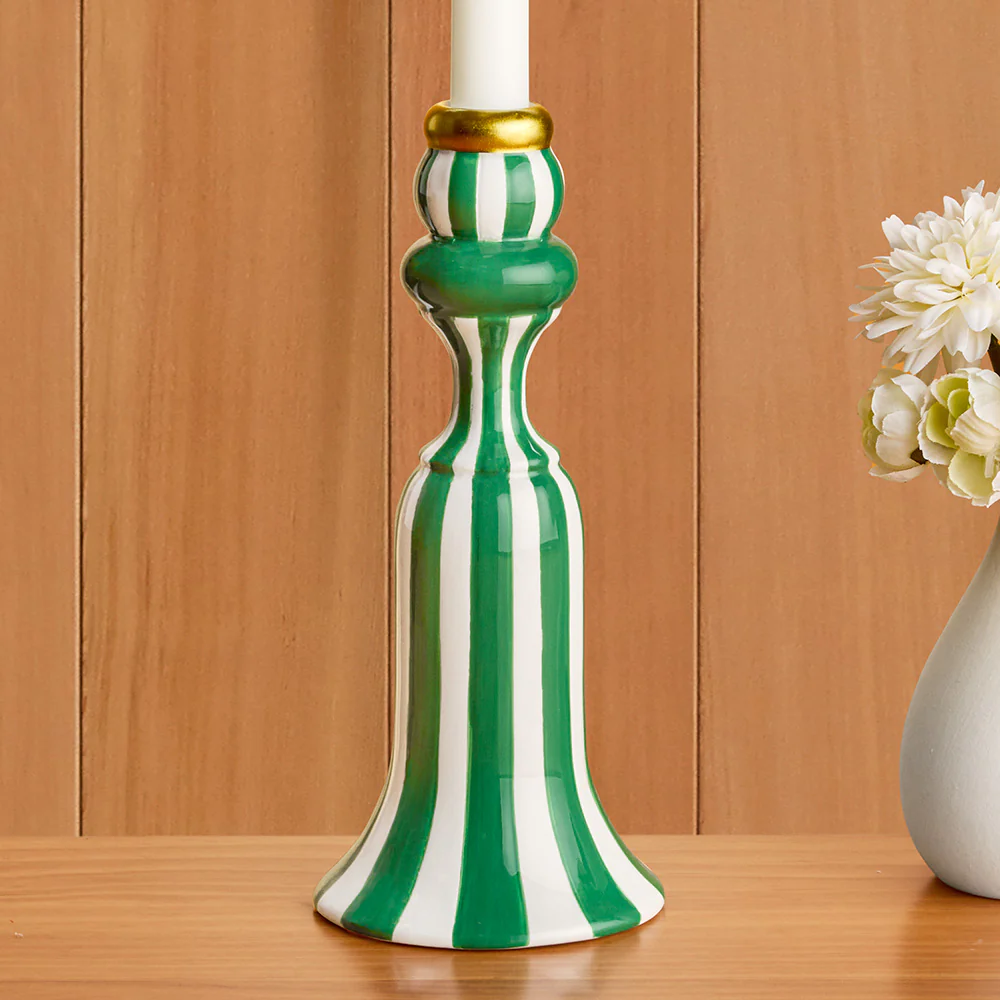 Citrus Stripe Taper Candleholder - Image 2
