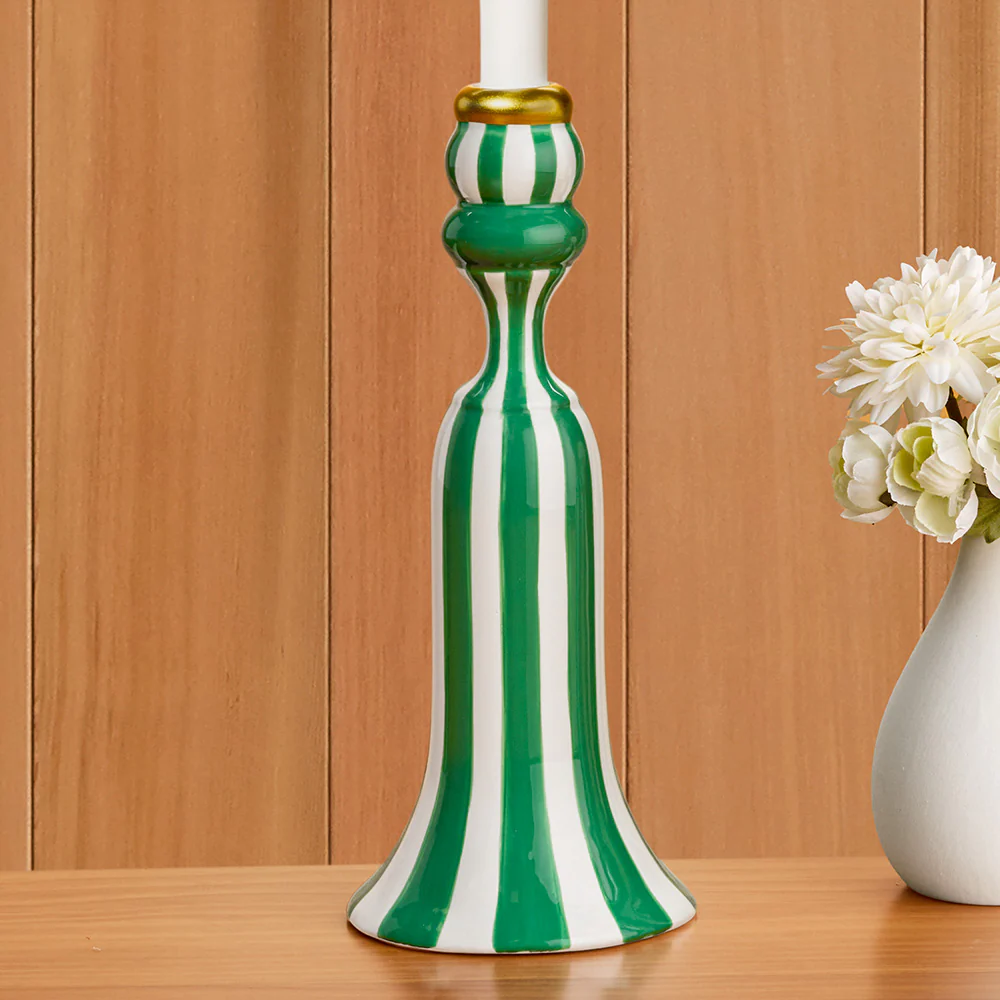Citrus Stripe Taper Candleholder - Image 3