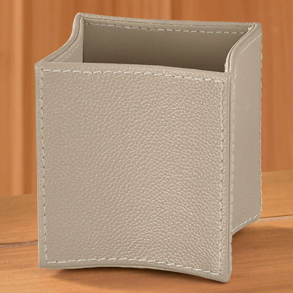 Folded Leather Pencil Cup - Image 5