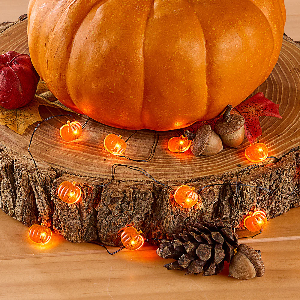 Halloween String Lights, Pumpkins - Image 2