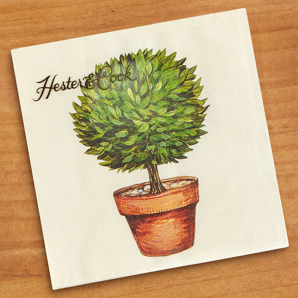 Hester & Cook Paper Napkins & Guest Towels, Topiary - Image 2
