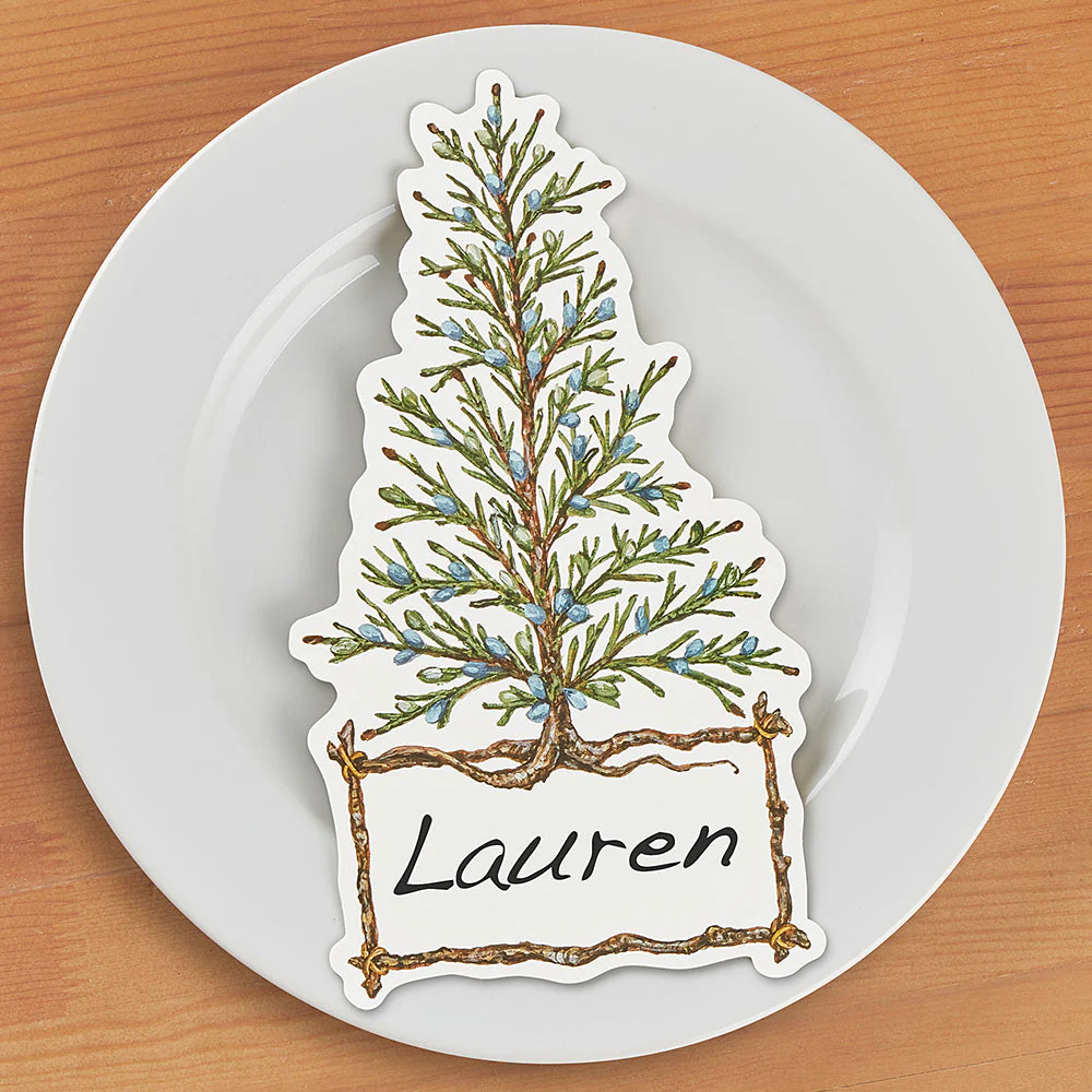 Hester & Cook Place Card Table Accents, Cedar Tree