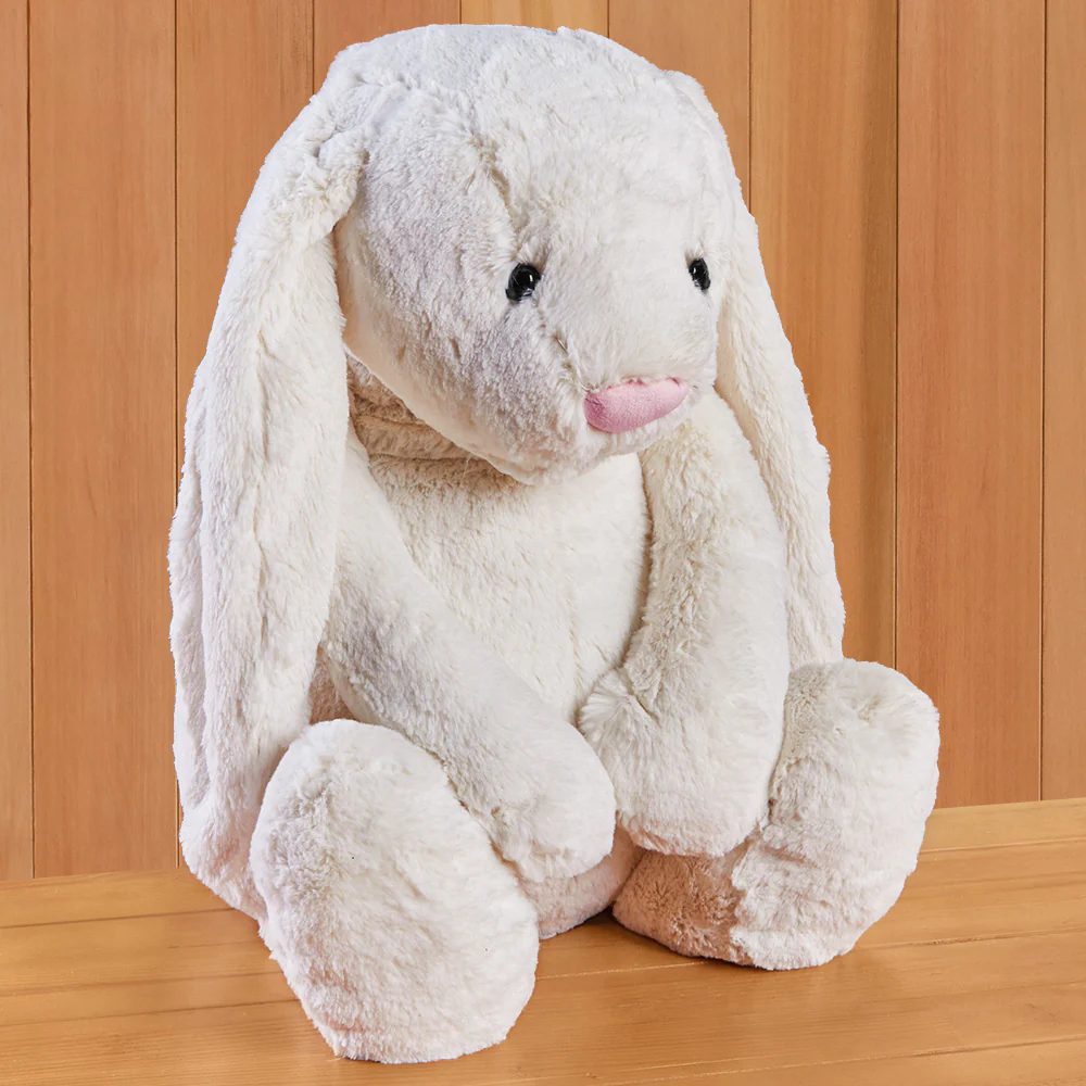 Jellycat Bashful Bunny Stuffed Animal Plush Toy, Cream - Image 4
