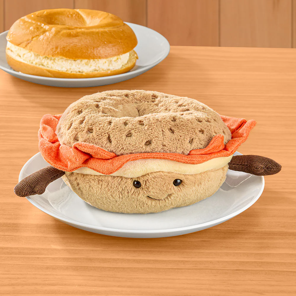 Jellycat Stuffed Animal Plush Toy, Amuseables Bagel