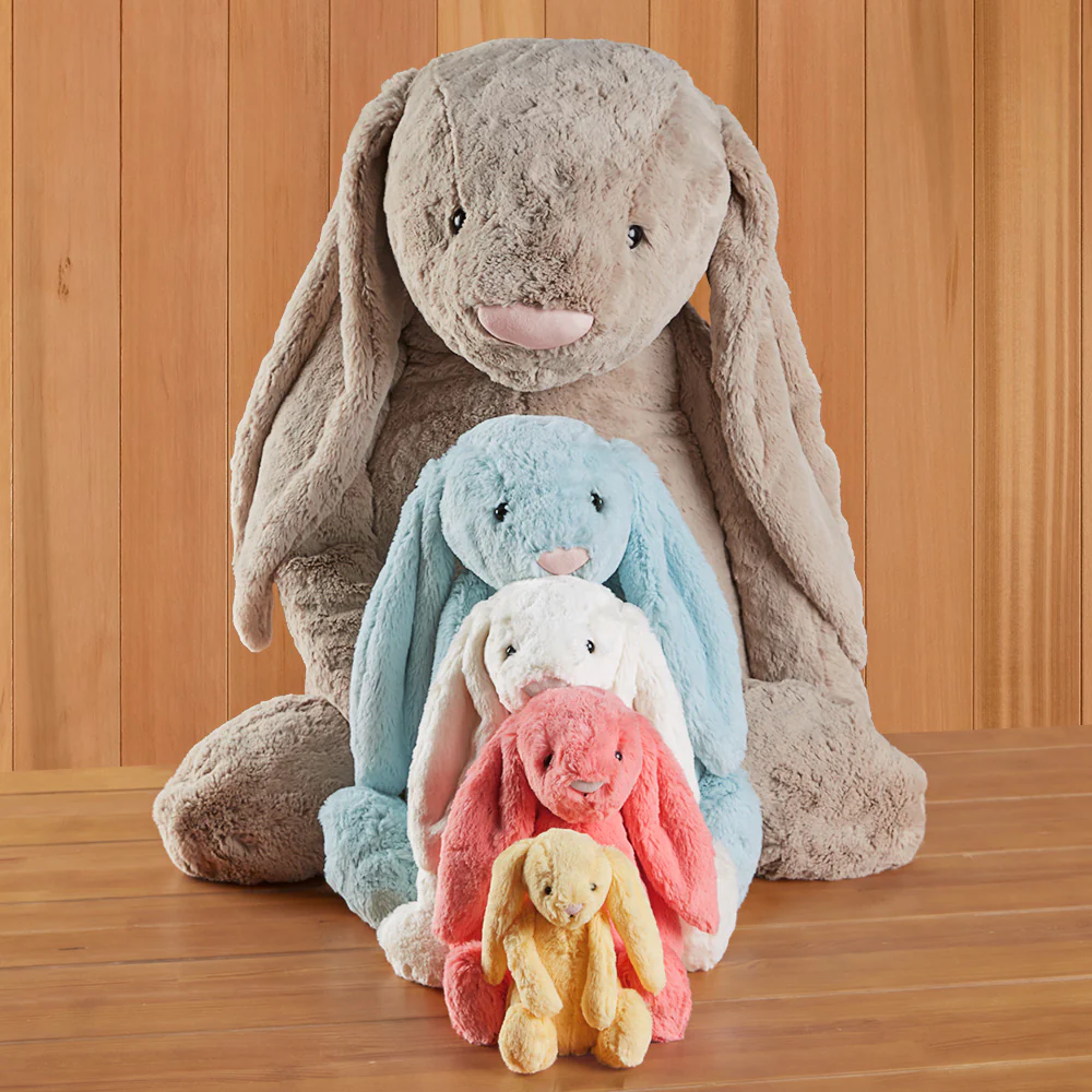 Jellycat Bashful Bunny Stuffed Animal Plush Toy, Cream - Image 5