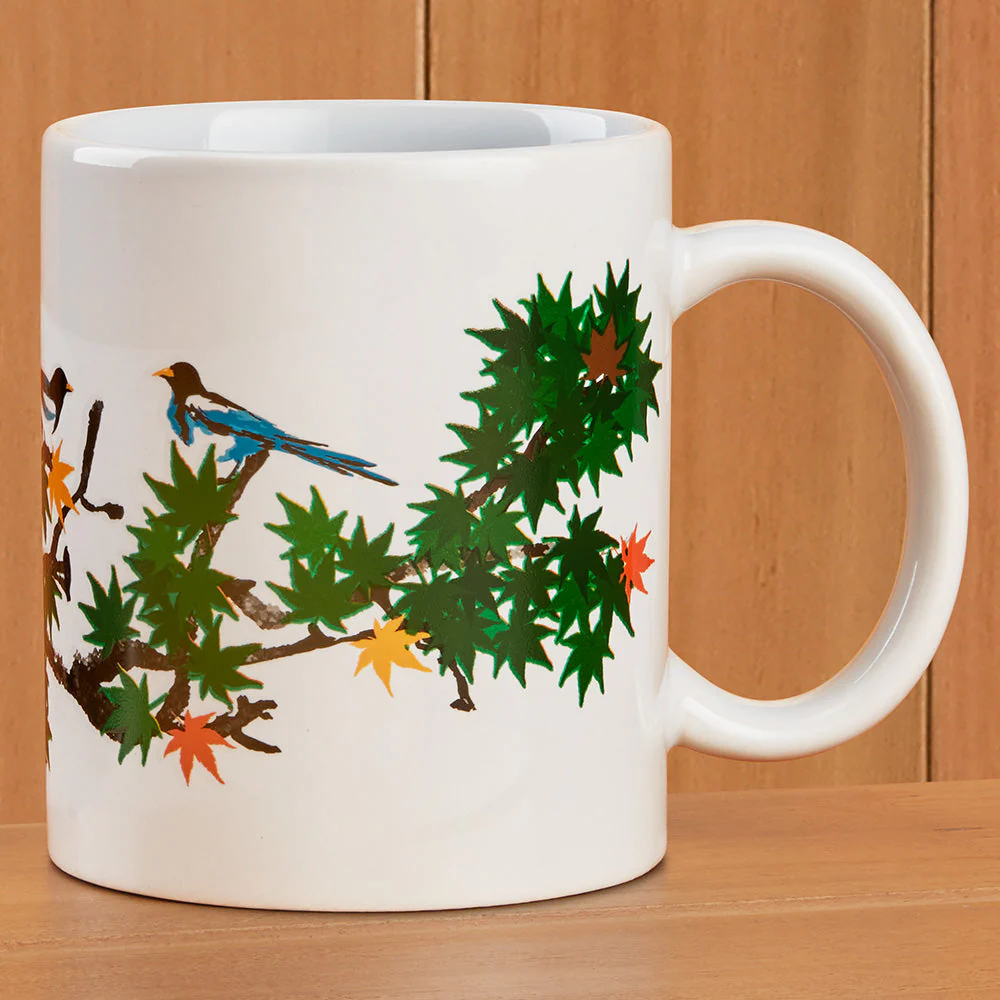 Kikkerland Design Color-Changing Mug, Maple Leaves - Image 3