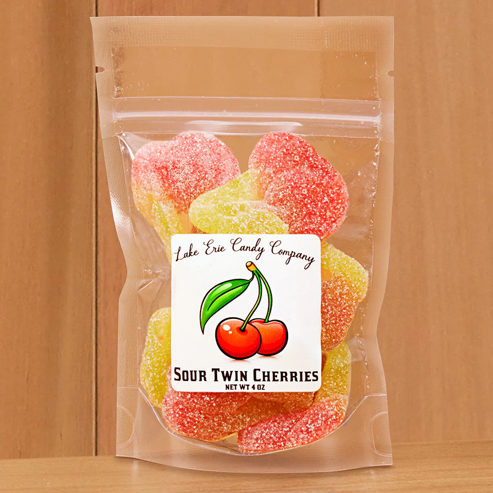 Lake Erie Candy Company Sour Twin Cherries