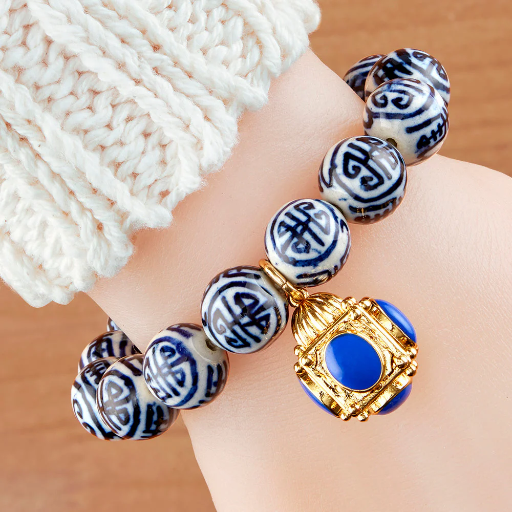 Mary Caroline Spano Light of the World Porcelain Bracelet