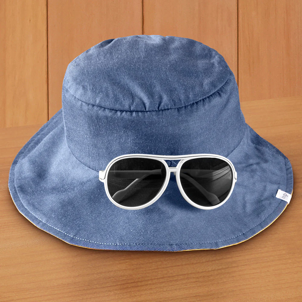 Mud Pie Toddler Sun Hat & Sunglasses Set - Image 4