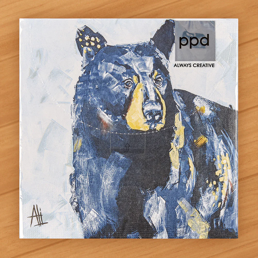 PPD Paper Napkins, Frontier Bear - Image 2