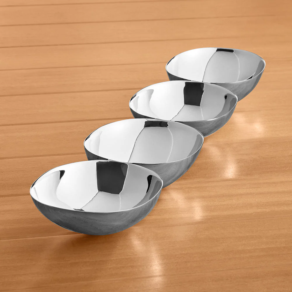 Zodax Stassi Stainless Steel Nut Bowls / Condiment Servers - Image 3